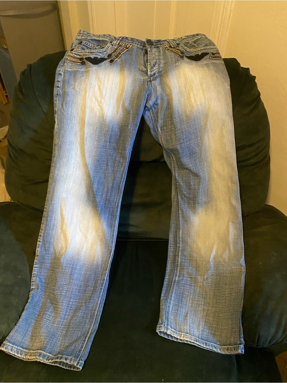 Emporio Armani Light Blue Bootcut Jeans
